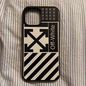 Off-White Monochrome Graphic Phone Case